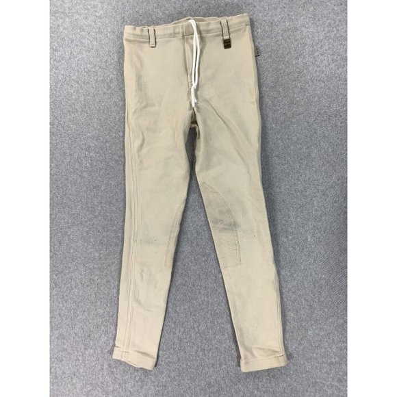 Devon Aire Concor Elite Equestrian‎ Breeches ((Girl's Large) Tan - Picture 1 of 11